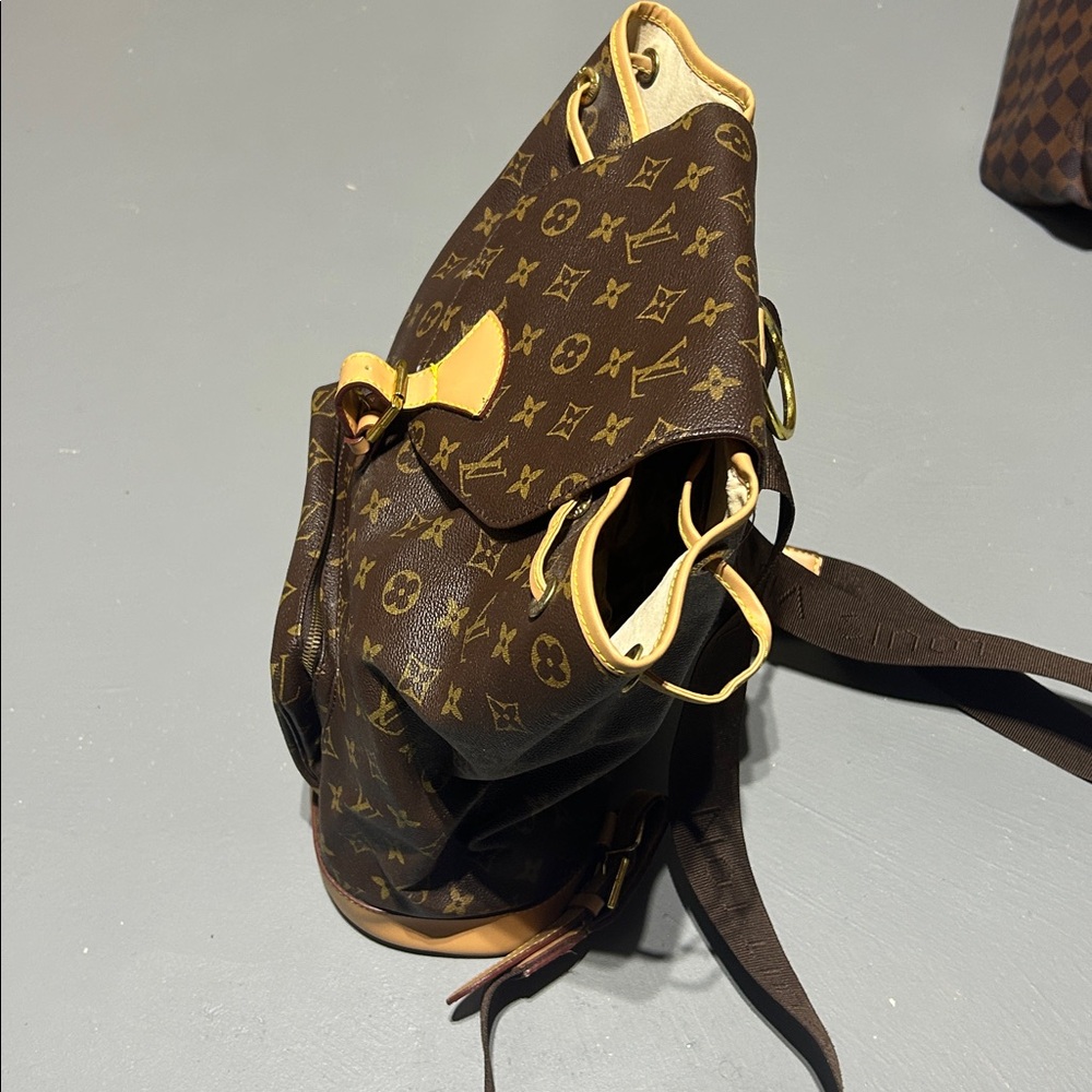 Brown Monogram Pattern Backpack Style Bag - image 8